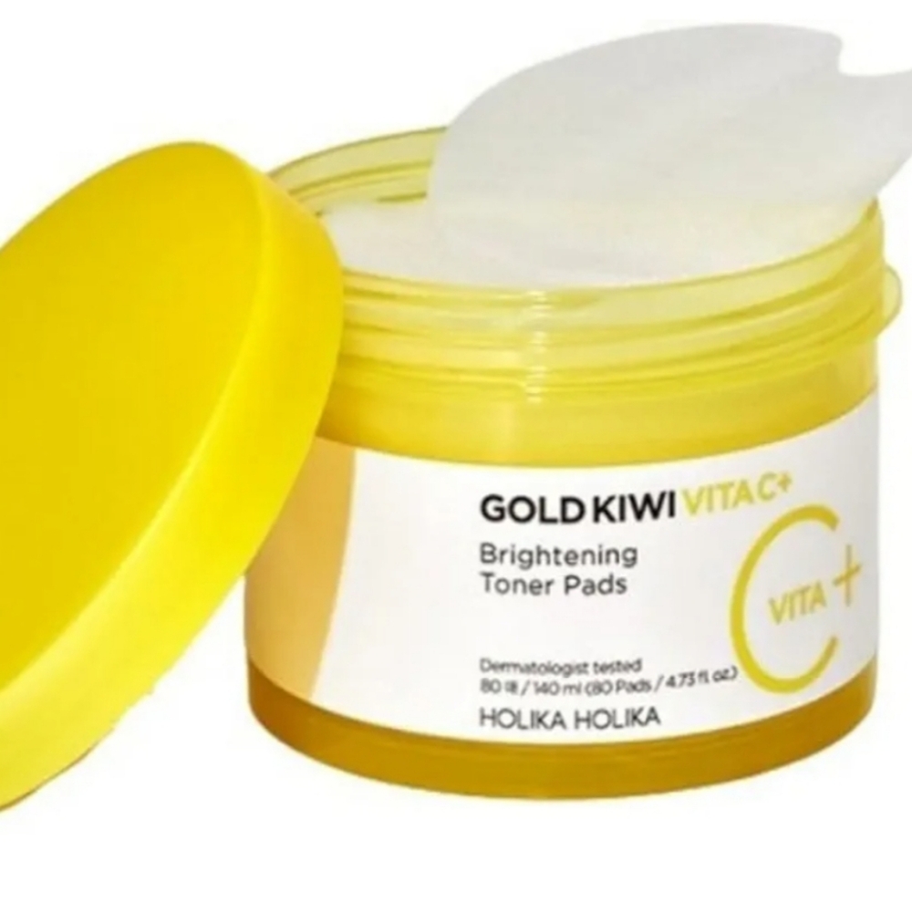 Sale✨️ Holika Holika Gold Kiwi Brightening Toner Pads